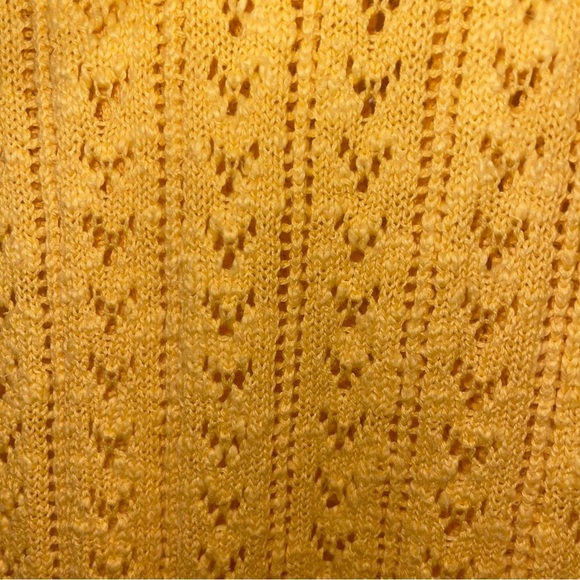 Coldwater Creek Yellow Front Zip Sweater Hoodie Size L - Picture 6 of 8